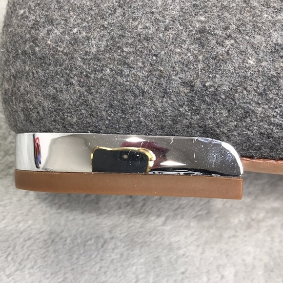 Talbots Light Gray Ryan Novelty Dog Holiday Loafer Flats Size 7M New - Picture 5 of 11